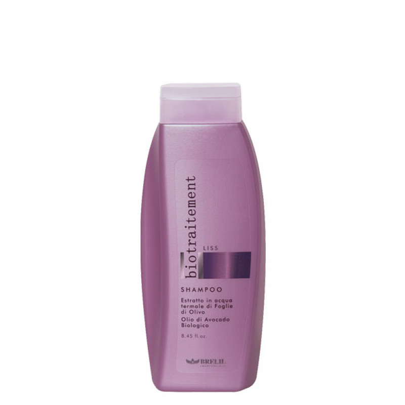 Шампунь для выпрямления непослушных волос-Brelil Bio Traitement Liss Shampoo